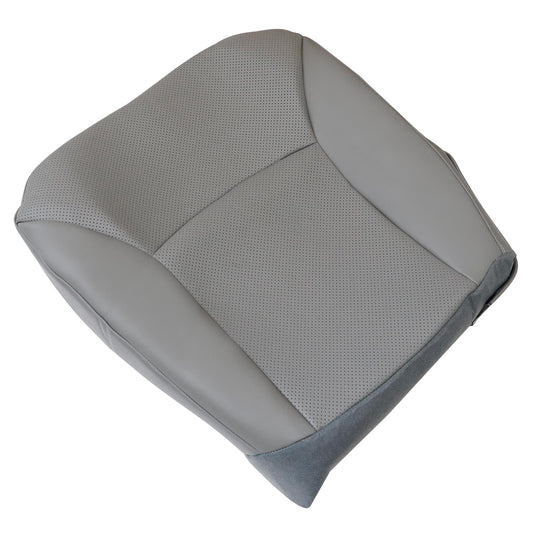 2002-2008 For Ford E150 E250 E350 Van Driver Bottom Perforated Leather Seat Cover Gray