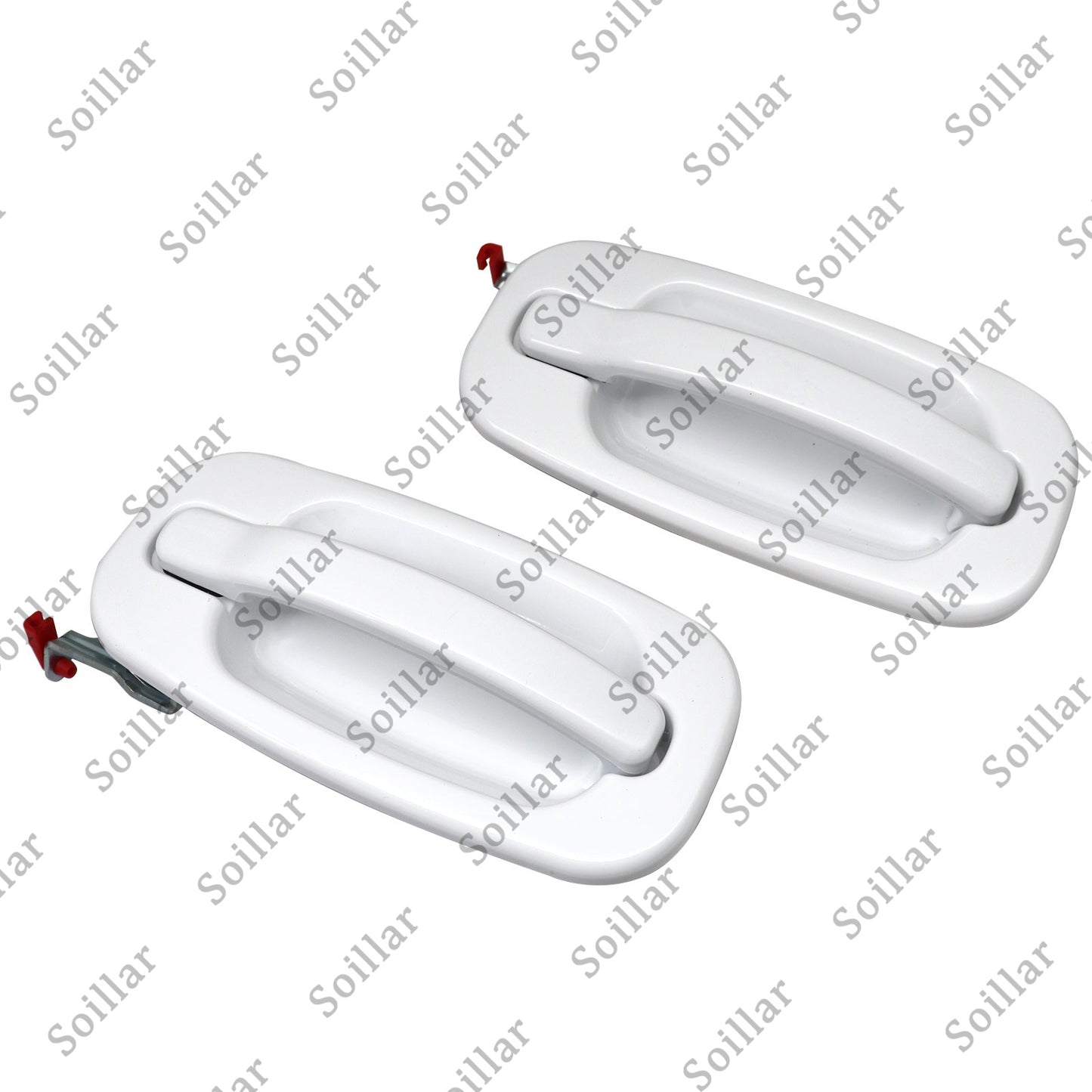 For Silverado 1999-2007 Rear Exterior Olympic White Painted Door Handle Set