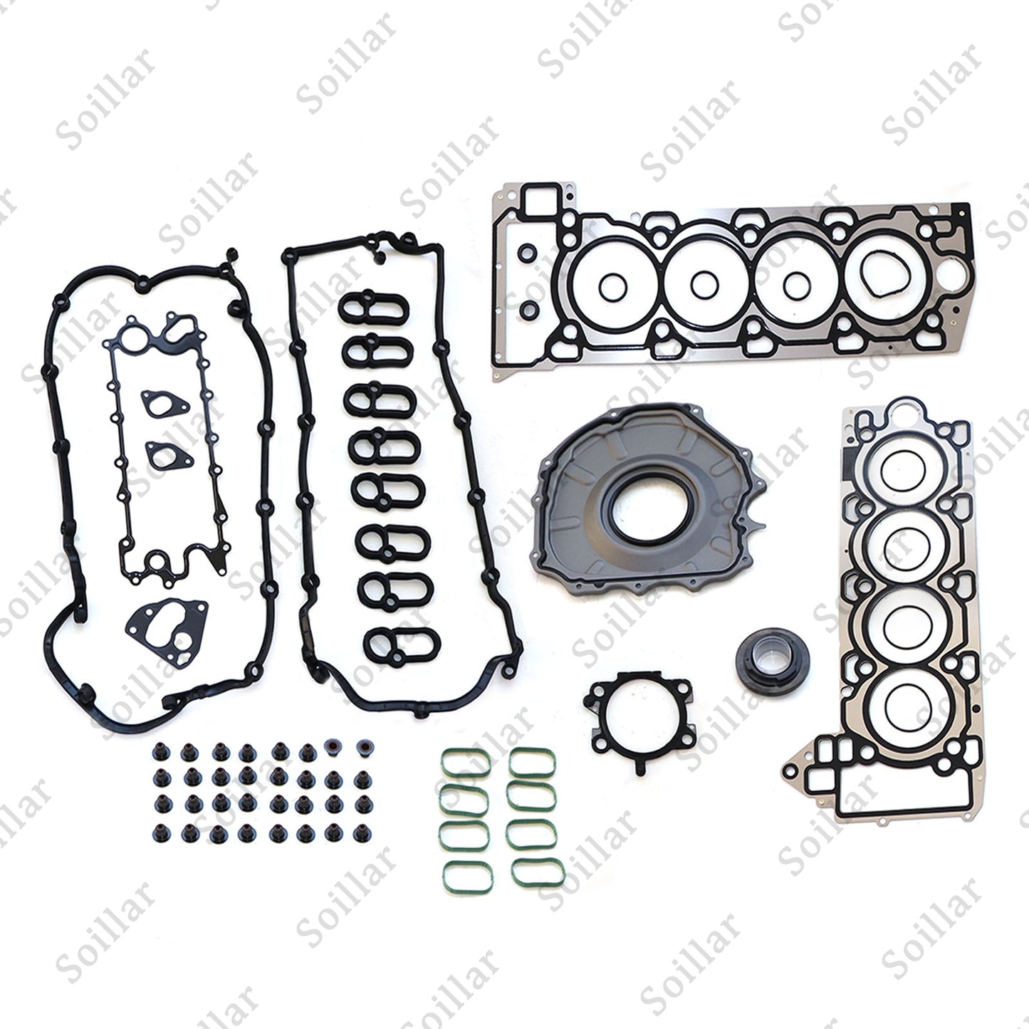 5.0L Engine Rebuild Gasket+Piston(w/rings)+Valve Kit For Jaguar Land Rover AJ133