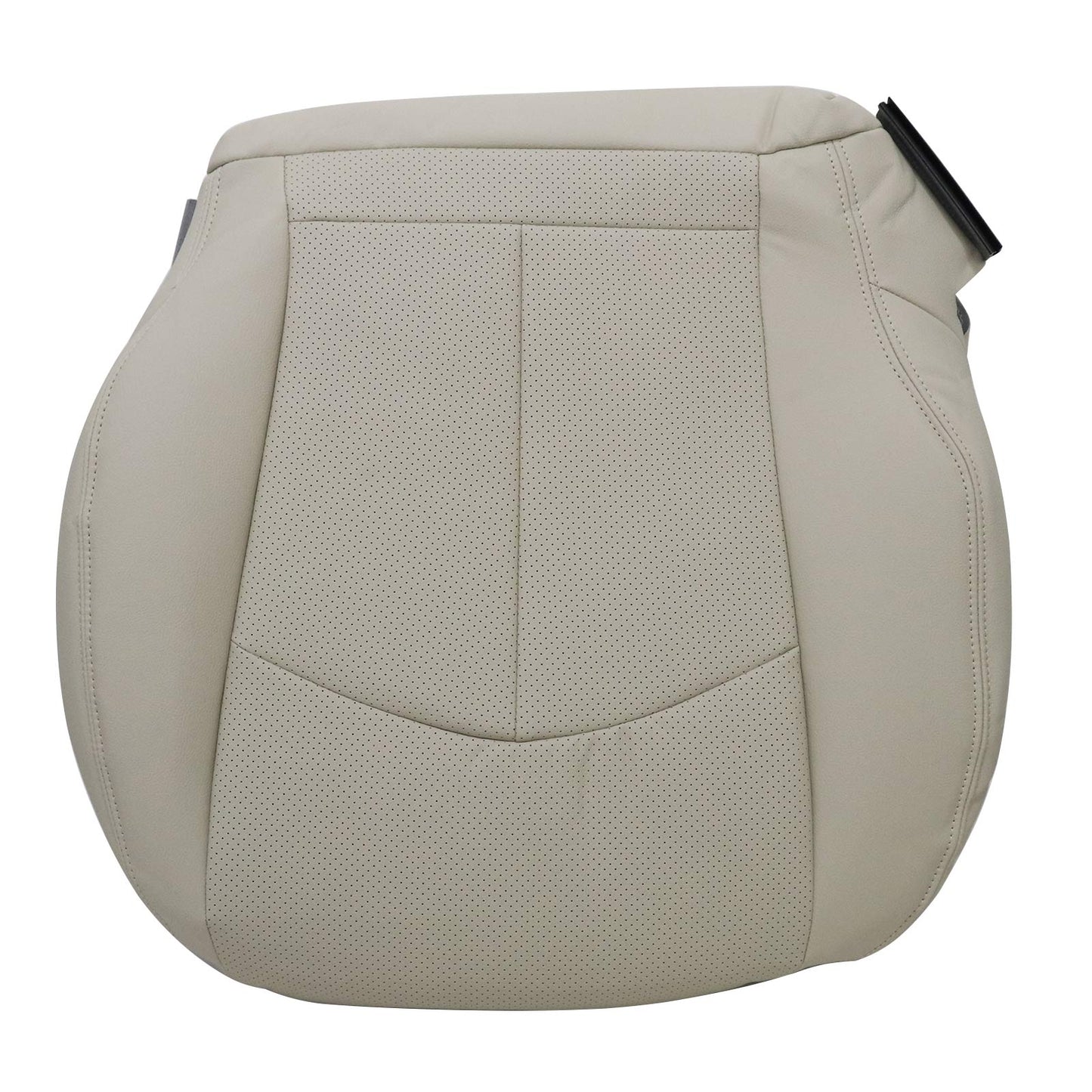 For 2003-2009 Mercedes Benz E63 E280 E300 E320 E350 E500 E550 Driver & Passenger Bottom PERFORATED Leather Seat Cover Light Tan