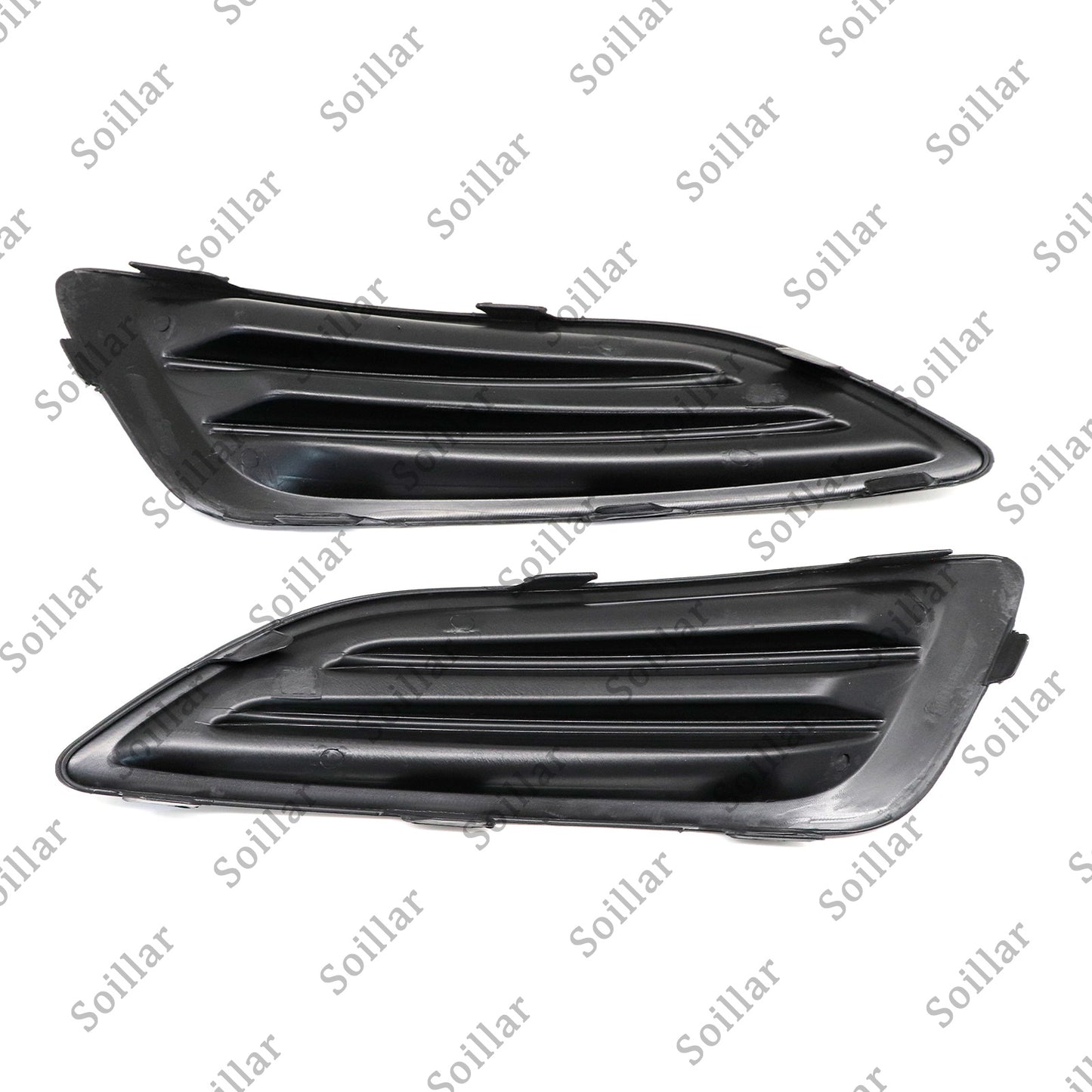 New Black Plastic Front Left+Right Fog Light Housings For 2014-2019 Ford Fiesta