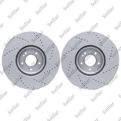 2X For Mercedes G63 AMG 2019 - 2023 Front Brake Discs Rotors 4634210500