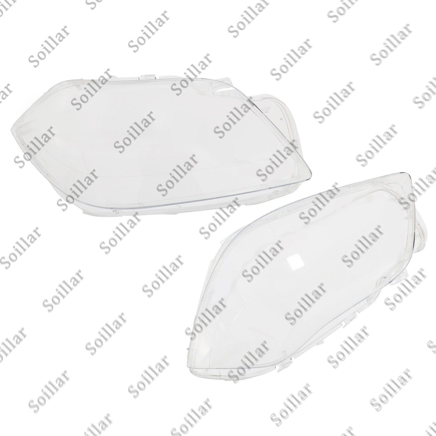 2X Headlamp Headlight Lens Cover LH+RH For Mercedes-Benz GL-Class X166 12-16