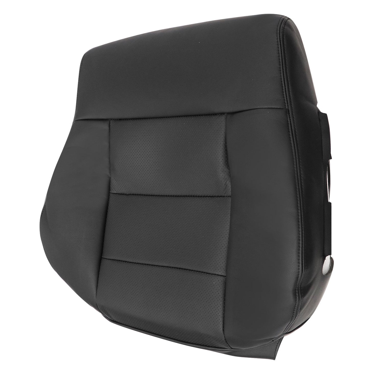 For 2010-2016 Mercedes Benz E-Class E350 E550 E250 Driver & Passenger Bottom & Top Leather Seat Cover Black