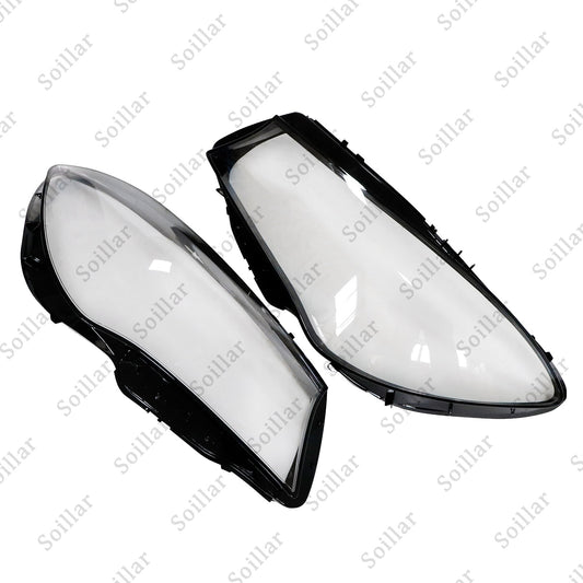 A Pair Headlight Clear Lens Cover For 2016-2019 Mercedes-Benz W117 CLA250 CLA45