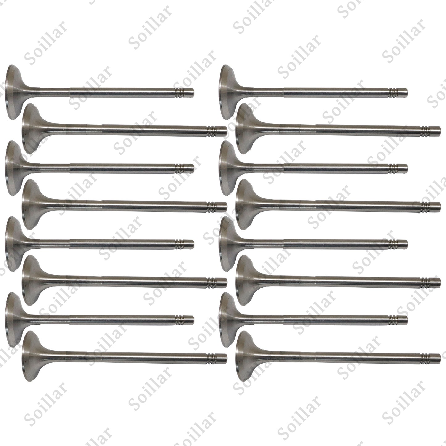 8x Intake Valves + 8x Exhaust Valves For Mercedes M271 W204 W212 C200 C250 E200