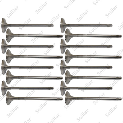 8x Intake Valves + 8x Exhaust Valves For Mercedes M271 W204 W212 C200 C250 E200