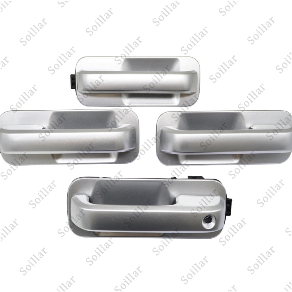 4Pcs Fits 2015-2020 Ford F-150 F150 Ingot Silver Door Handles Front and Rear Set