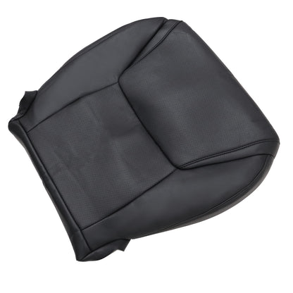 For 2008-2015 Lexus LX570 Driver & Passenger Side Bottom Perforated Leather Seat Cover Black