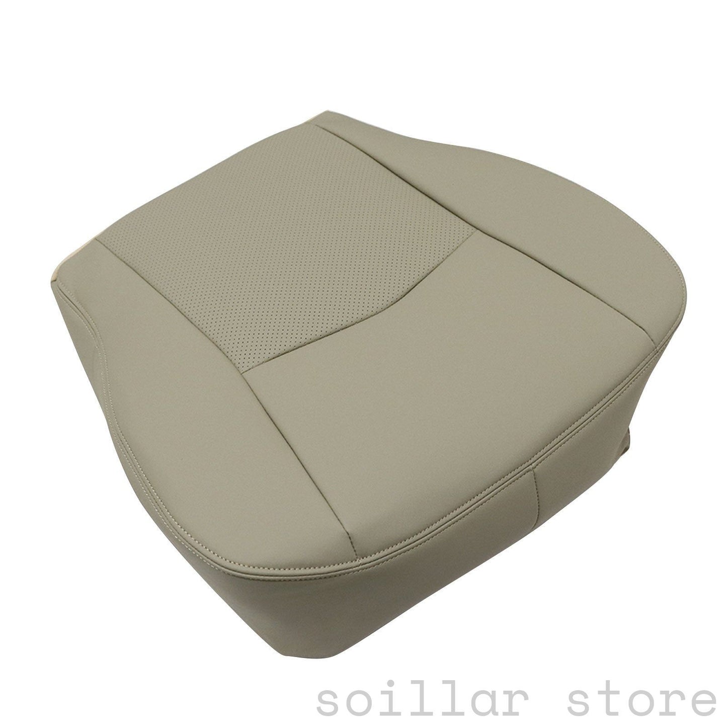 For 2004-2005 Cadillac SRX Driver Bottom Perforated Leather Seat Cover Light Tan