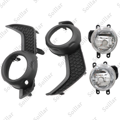Trim Surround Covers Fog Lights+Lamps Bezel For 2014-2020 Toyota 4Runner /SR5