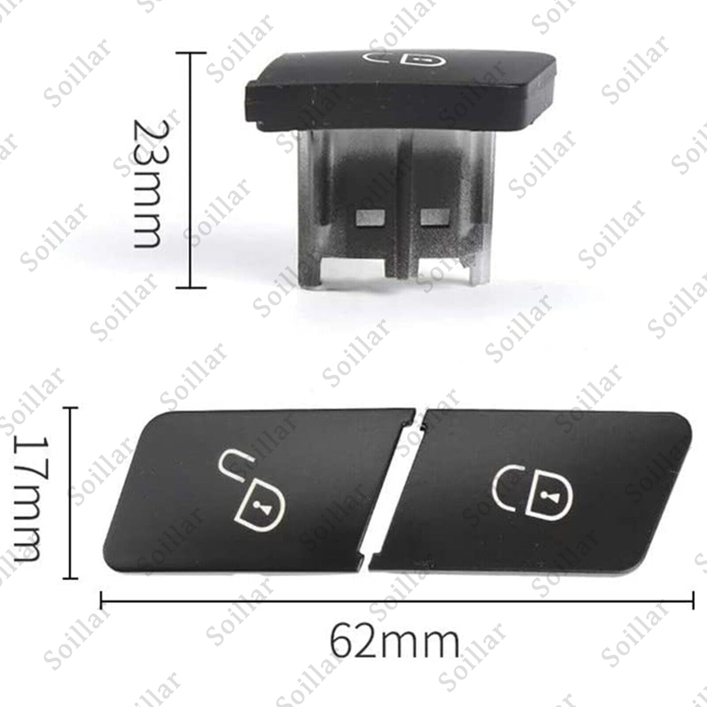 Door Lock Switch Button Front Left Hand Side For 2008-18 Mercedes Benz W204 W212