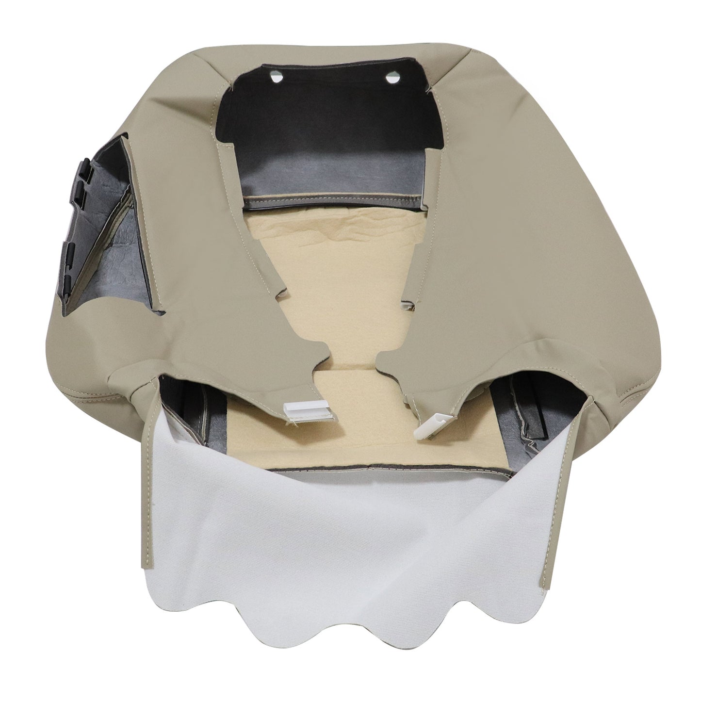 For 2010-2016 Mercedes Benz E200 E250 E300 E350 Driver Top Replacement Leather Seat Cover Tan