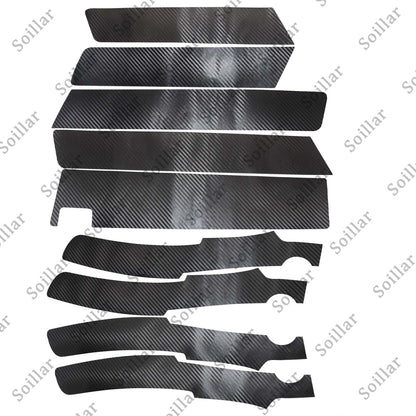 17Pcs Carbon Fiber Interior Set Cover Sticker Fit For Honda CRV CR-V 2007-2011
