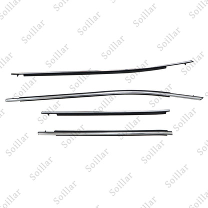 4Pcs Door Belt Molding Chrome Trim Left & Right Side For 2018-2022 Toyota Camry