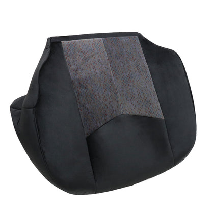 For 2003-2006 Chevy Silverado GMC Sierra 1500 2500 3500 Front Driver & Passenger Bottom & Top Cloth Seat Cover Dark Gray