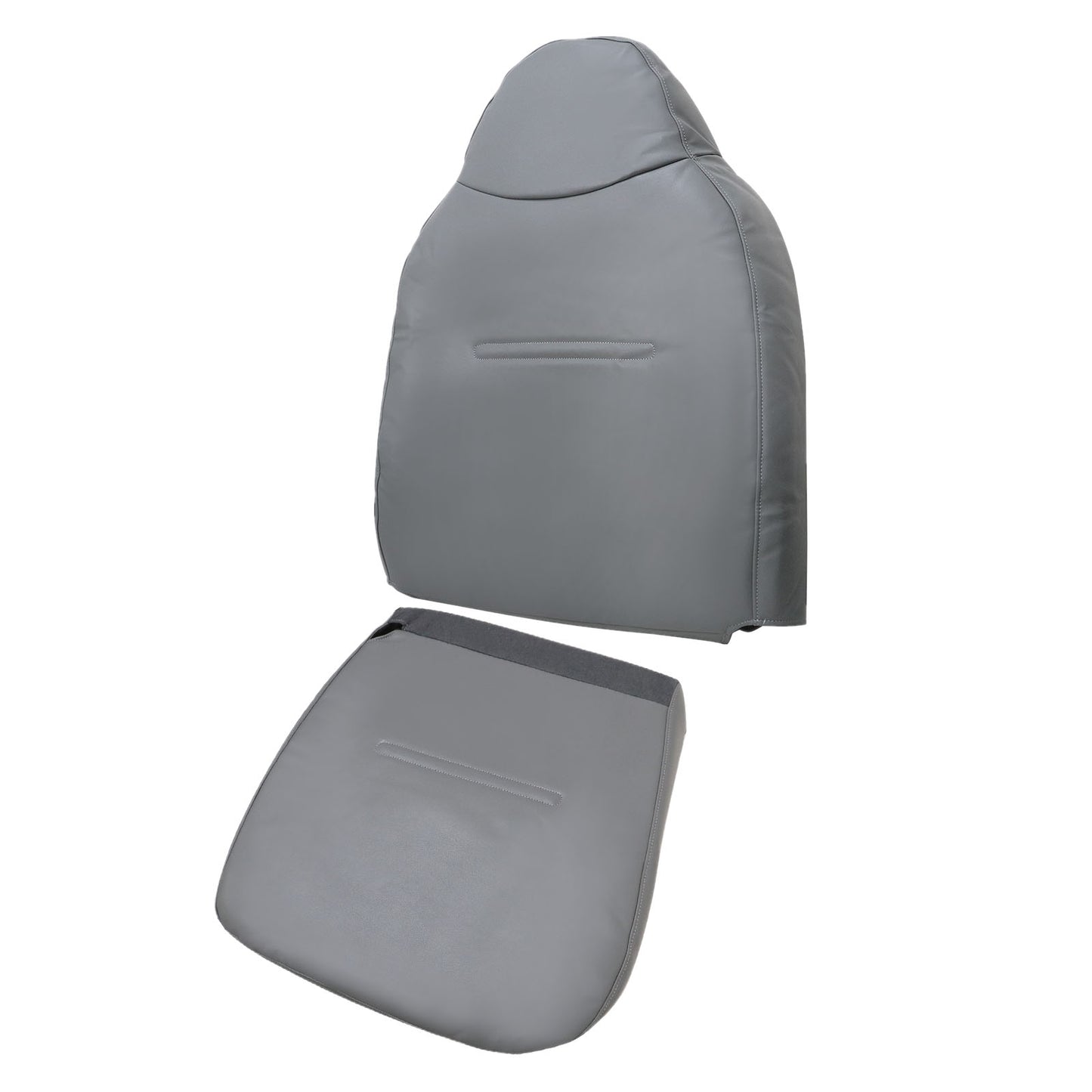 For 2001-2007 Ford F250 F350 F450 Driver-Passenger Bottom-Top Seat Cover Gray