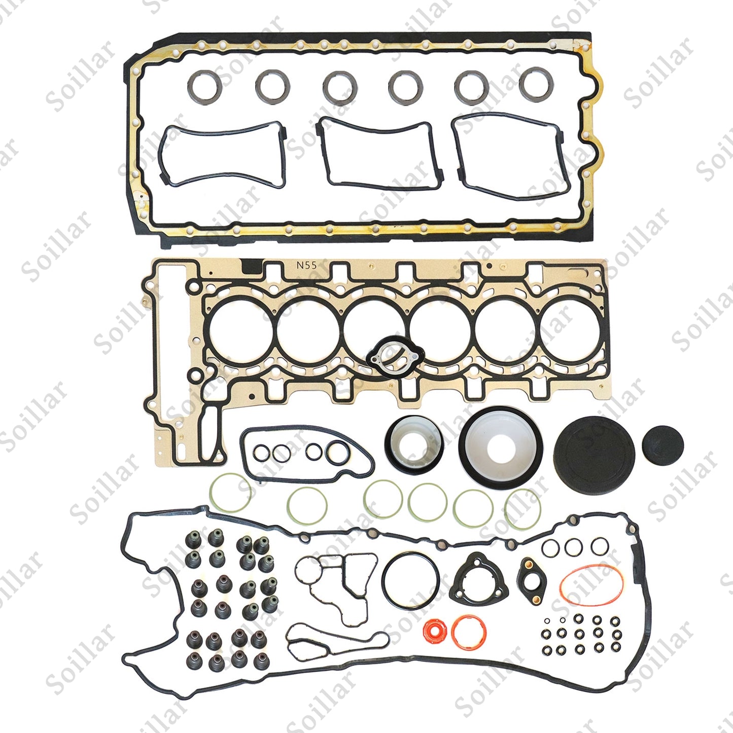 Full Engine Head Gasket Set Fits BMW E82 F01 335i 435i 535i X5 N55B30 3.0L Turbo