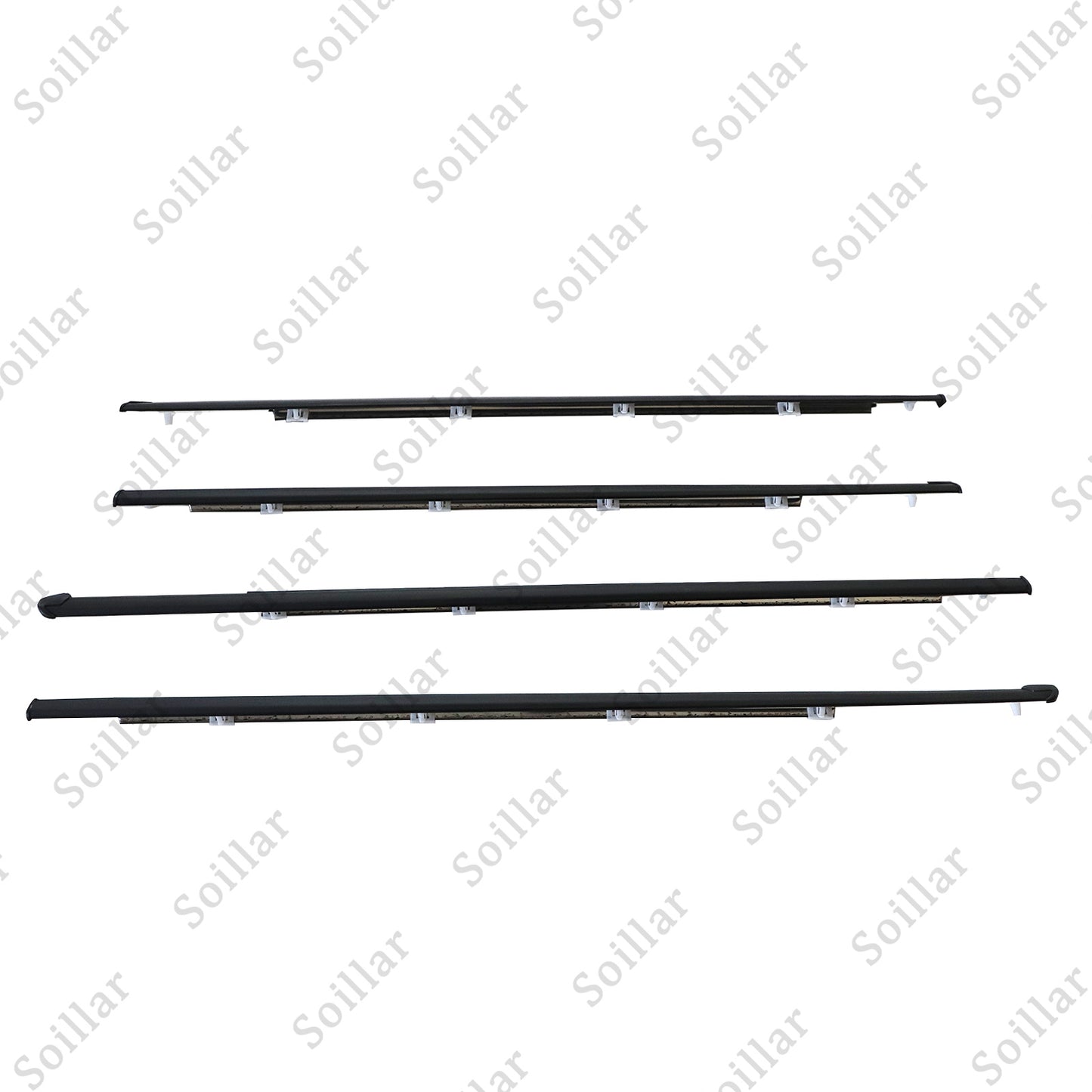Outer Weatherstrip Door Belt Rubber Set Fits Honda Civic 4D Sedan 1992-1995