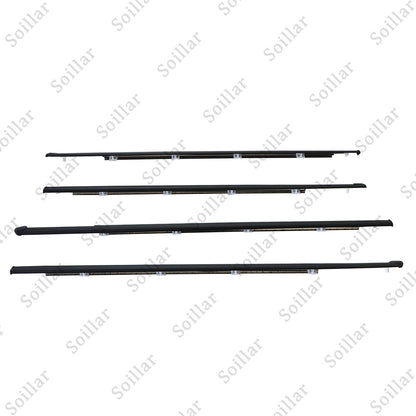 Outer Weatherstrip Door Belt Rubber Set Fits Honda Civic 4D Sedan 1992-1995