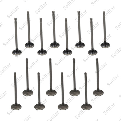 16PCS Intake Exhaust Valves Fit For 2011-2019 Buick Cadillac Chevrolet 1.4L DOHC