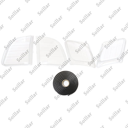 Front Headlight Clear Lens Housing + Seal Glue Set For Lexus LX470 1998-2007