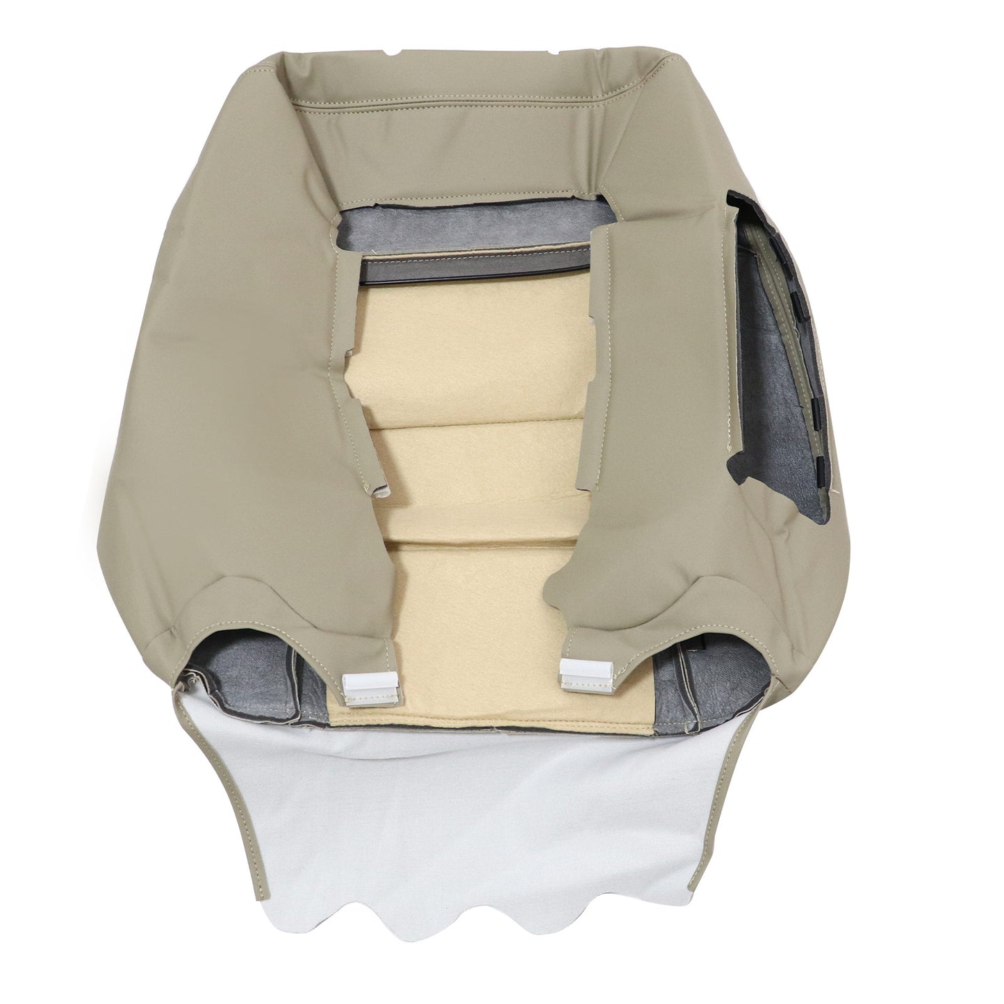 For 2010-2016 Mercedes Benz E200 E250 E300 E350 Passenger Top Replacement Leather Seat Cover Tan