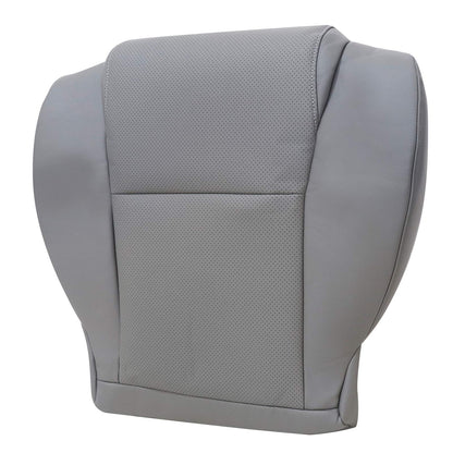 For 2007 to 2013 Toyota Sequoia Tundra Driver & Passenger Bottom Perforated Leather Seat Cover Gray