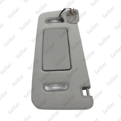 1X For Cadillac Chevrolet GMC 2015-19 Gray Left Driver Side Sun Visor W/ Light