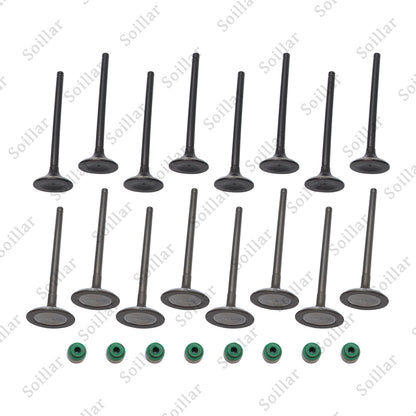 Fits Kia Accent Veloster Rio Soul 1.6L Intake & Exhaust Valves + Steam Seals