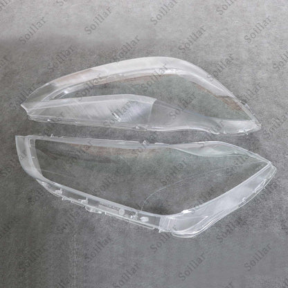 Pair Clear Headlight Lens Cover For Maserati Ghibli 4-Door 2014-2018 2019-2022