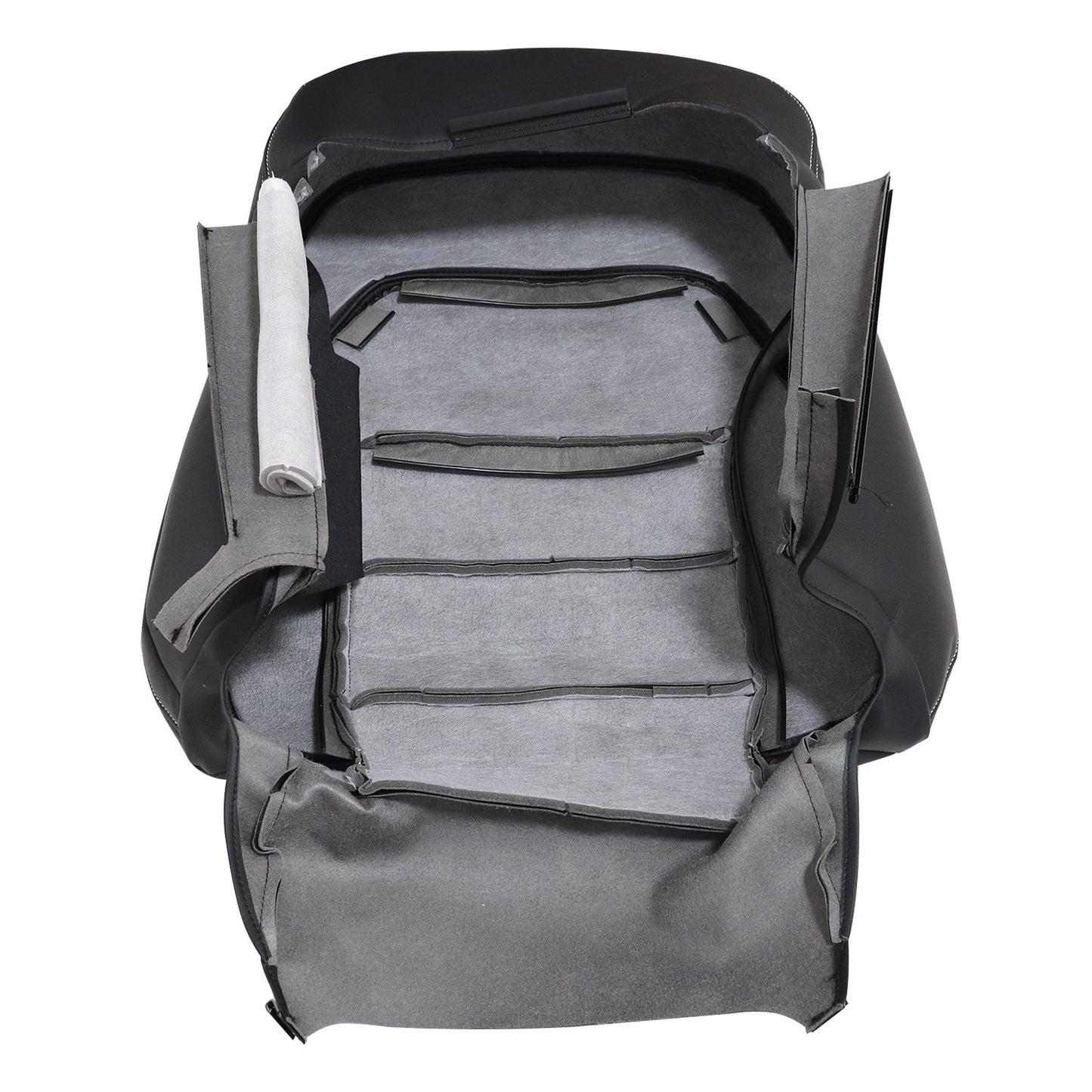 For 2012-2015 Mercedes Benz ML250 ML350 ML400 Driver Bottom & Top Leather Seat Cover Black
