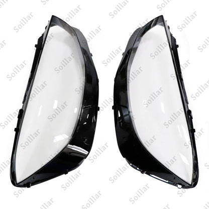 For Mercedes-Benz S-Class W222 2021-2023 Front LH+RH Headlight Lens Cover Pair