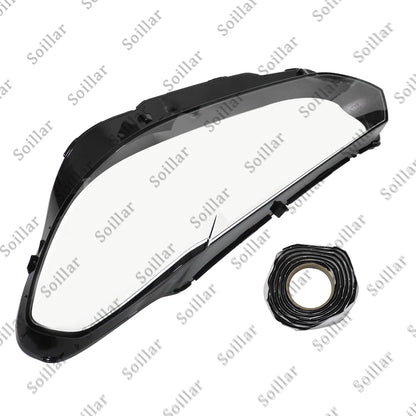 Left Side Front Headlight Lens Clear Cover+Sealant Fit BMW X3 X4 2022-2024 1Pcs