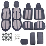 Black Full Surround PU Leather Car Seat Covers For 2003–2024 Toyota 4Runner
