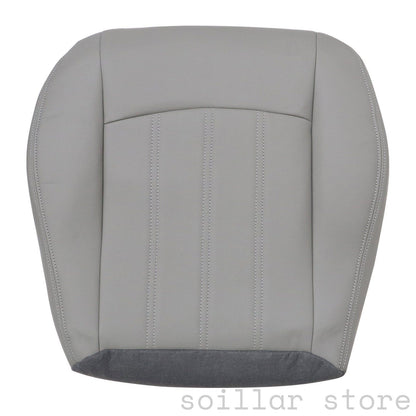 4PCS For 2005 2006 2007 2008 2009 2010 Chrysler 300C Front Both Side Driver & Passenger Bottom & Top Leather Seat Cover Gray