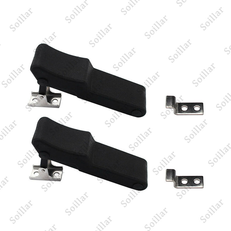 2Pcs Black Sun Visor Fixed-Clip Hook For VW Beetle Passat Golf Jetta 3B0857561B