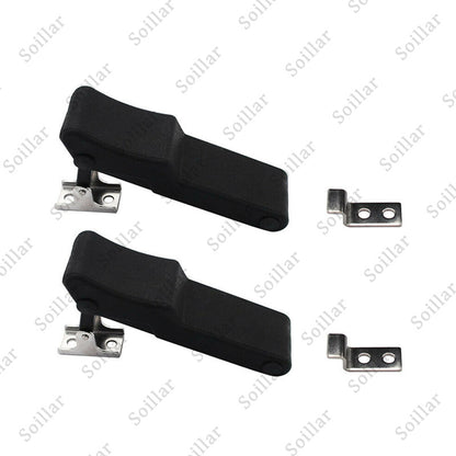 2Pcs Black Sun Visor Fixed-Clip Hook For VW Beetle Passat Golf Jetta 3B0857561B