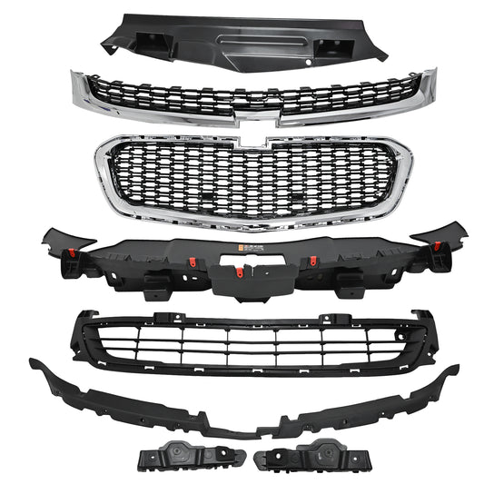 Front Bumper Grille Radiator Kit For 2014-2016 Chevrolet Chevy Malibu 20489654