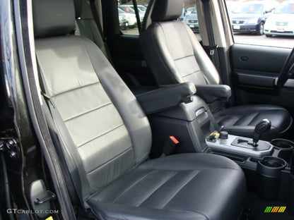 For 05-09 Land Rover LR3 Discovery 3 Front Leather Seat Cover & Armrest Cover US