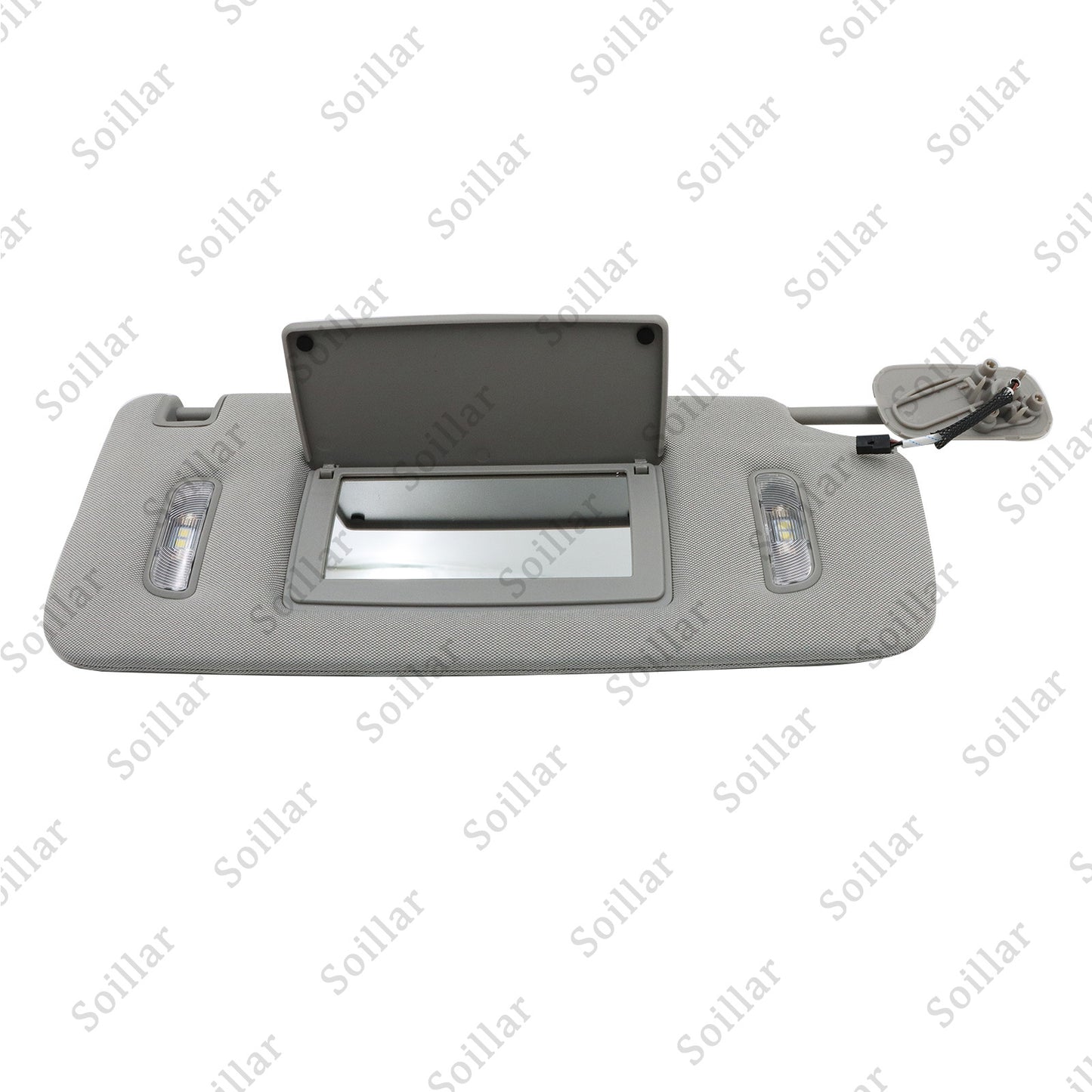 For 15-19 Cadillac Chevrolet GMC Gray Right Passenger Side Sun Visor W/ Light