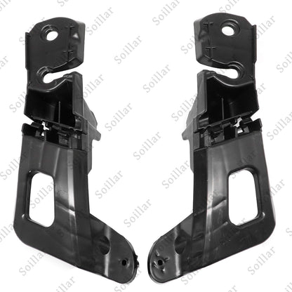 Front Left & Right Bumper Mount Brackets Black For Volkswagen Beetle 2012-2016
