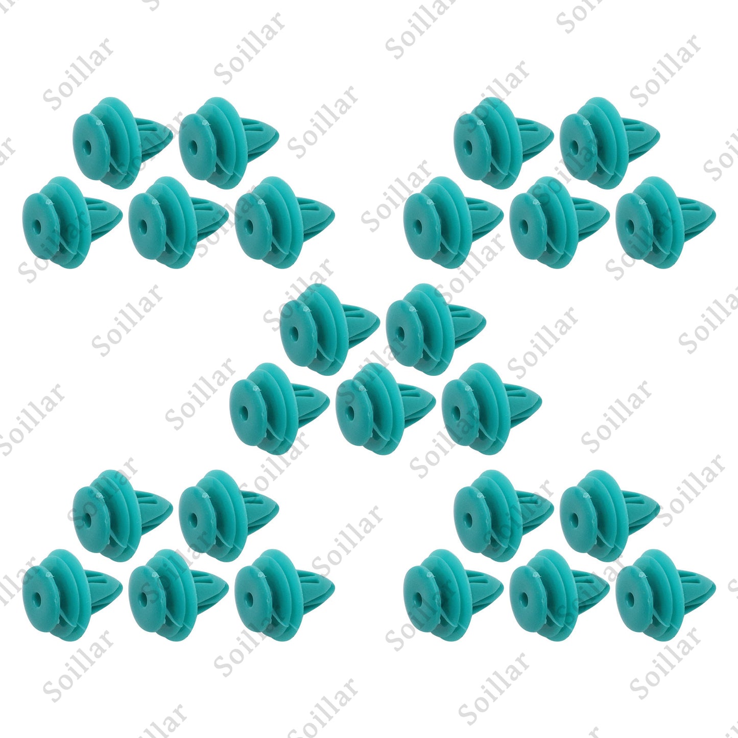 25x Mean Mug Auto Door Trim Panel Retainer 9mm Hole Clips For Toyota 90467-10188