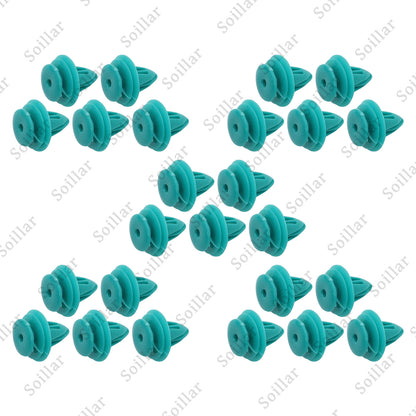 25x Mean Mug Auto Door Trim Panel Retainer 9mm Hole Clips For Toyota 90467-10188