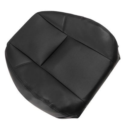 For 2007-2014 Cadillac Escalade Front Driver & Passenger Bottom & Top Perforated Leather Seat Cover Black