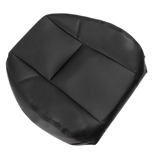 For 2007-2014 Cadillac Escalade Front Driver & Passenger Bottom & Top Perforated Leather Seat Cover Black