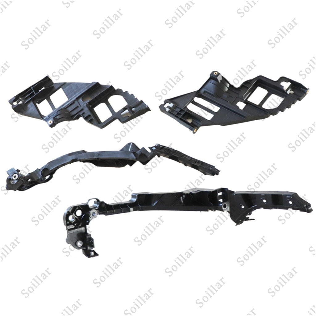 4Pcs For 2010-2013 Volkswagen Golf GTI Black Bumper Bracket Left+Right