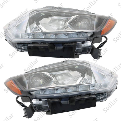 Pair For 2014 2015 2016 Nissan Rogue Headlight Assembly LED Left + Right Side US