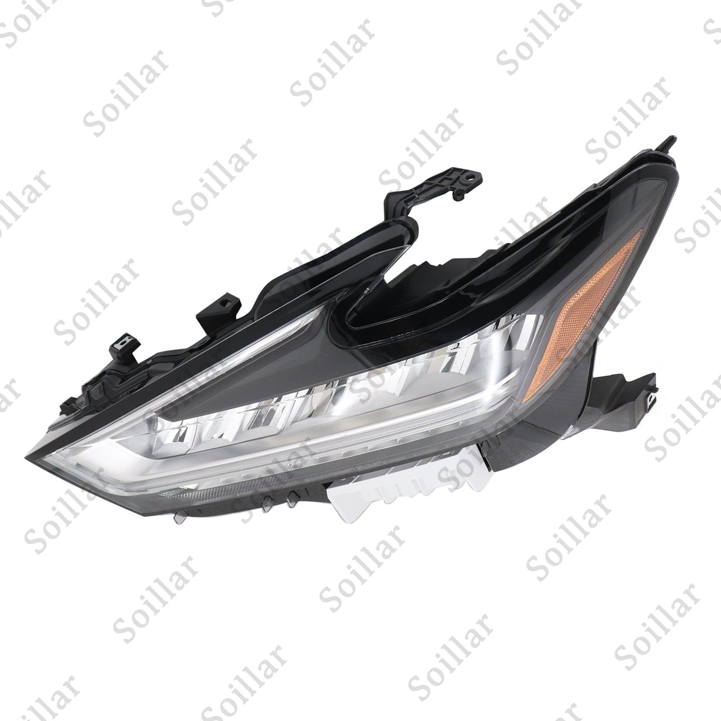 For Nissan Maxima 2019 2020 2021 Headlight LED Housing Chrome Driver Left Side