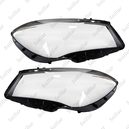 A Pair Headlight Clear Lens Cover For 2016-2019 Mercedes-Benz W117 CLA250 CLA45
